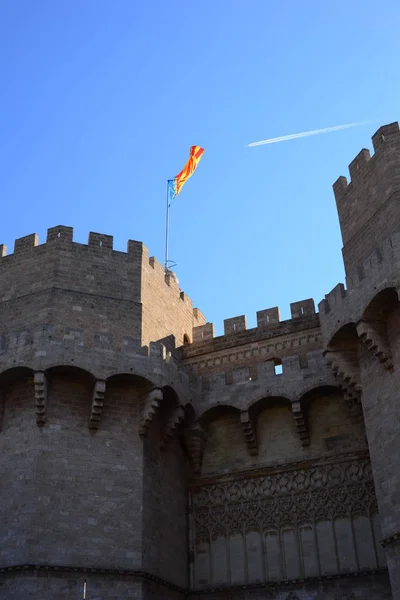 Fachadas Casas Valência Espanha — Fotografia de Stock