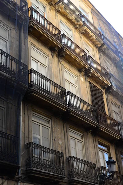 Fachadas Casas Valência Espanha — Fotografia de Stock