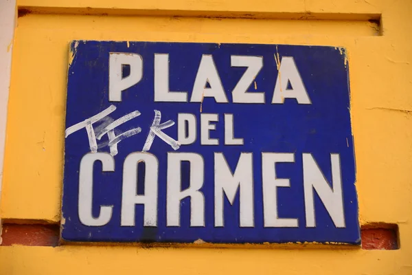 Street Signs Valencia Španělsko — Stock fotografie