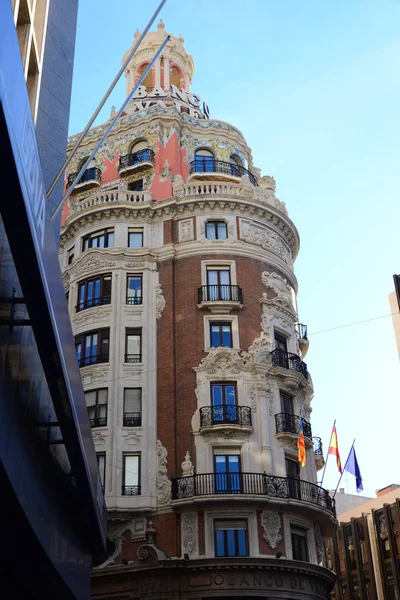 Façades Des Maisons Valencia Espagne — Photo