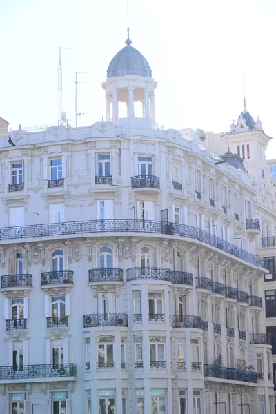 Façades Des Maisons Valencia Espagne — Photo