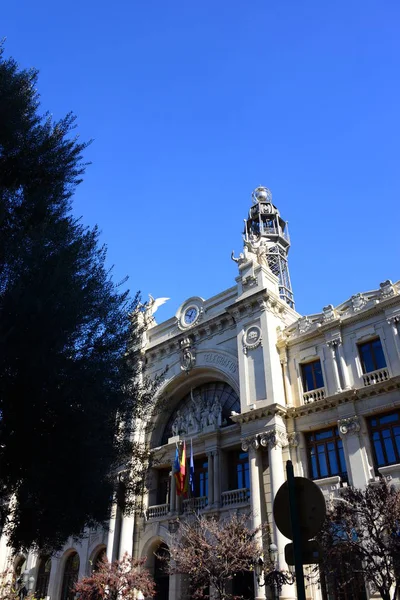 Façades Des Maisons Valencia Espagne — Photo