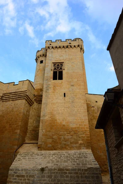 Olite Province Van Navarre Huis Facades Castle Spanje — Stockfoto