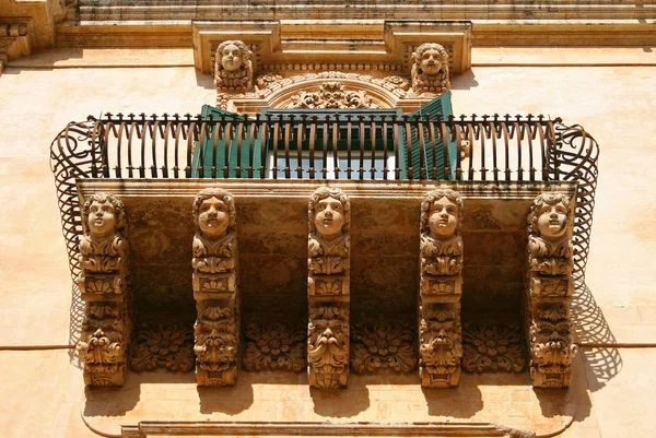 Palazzo Villadorata Noto Sicily — стоковое фото