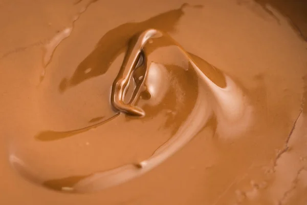 Ιστορικό Λιωμένης Σοκολάτας Γάλακτος — Φωτογραφία Αρχείου