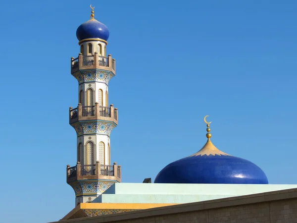 Minarete Uma Mesquita Oman — Fotografia de Stock