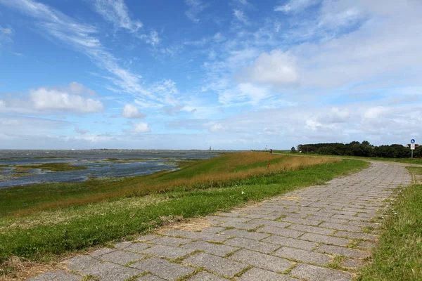 Spaziergang Auf Dem Deich — Stockfoto