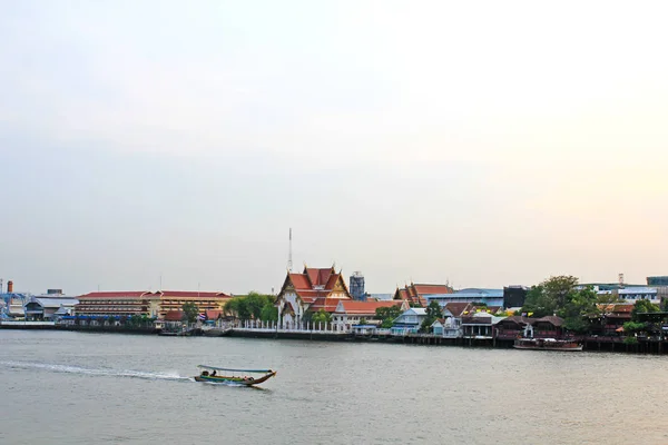 Ποταμού Chao Phraya Μπανγκόκ Ταϊλάνδη — Φωτογραφία Αρχείου