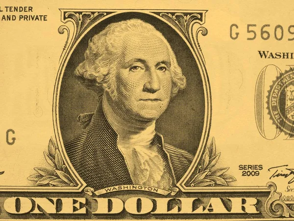 Abd Nin Dolarlık Banknotu Antika Sepia Görünümü — Stok fotoğraf