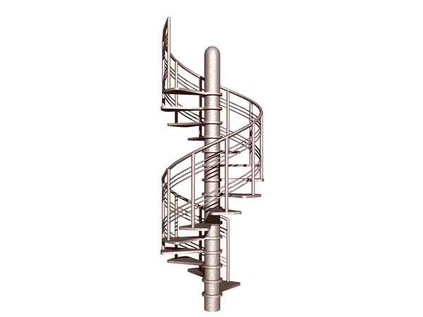 Spirál Lépcsőház Építése Lépcsőmászás — Stock Fotó