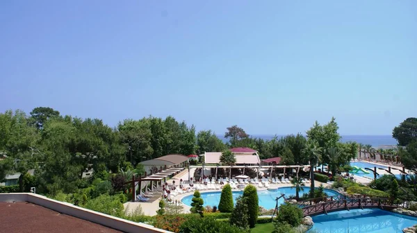 Luksusowy Turecki Hotel Słynnym Kurorcie Antalya — Zdjęcie stockowe