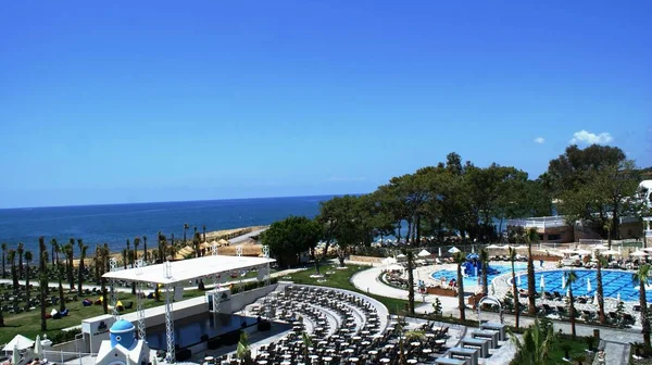 Luksusowy Turecki Hotel Słynnym Kurorcie Antalya — Zdjęcie stockowe