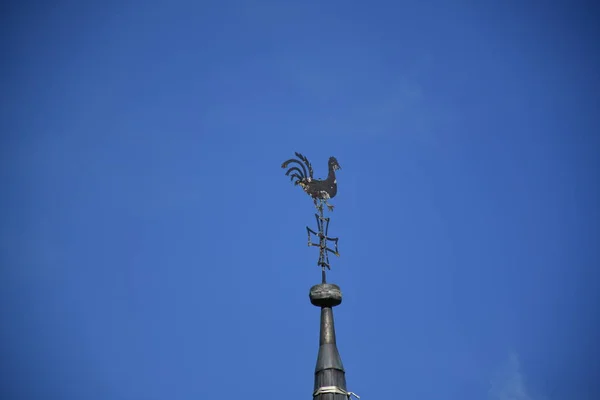 Jakobskapelle Weathercock Iglica Kaplica Zamkowa Kaprun Zamek Kaprun Kaplica Kościół — Zdjęcie stockowe