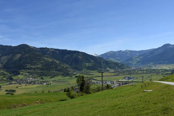 Kaprun Schaufelberg Salzachtal Salzach Zell See Winter Herfst Zellermoos — Stockfoto