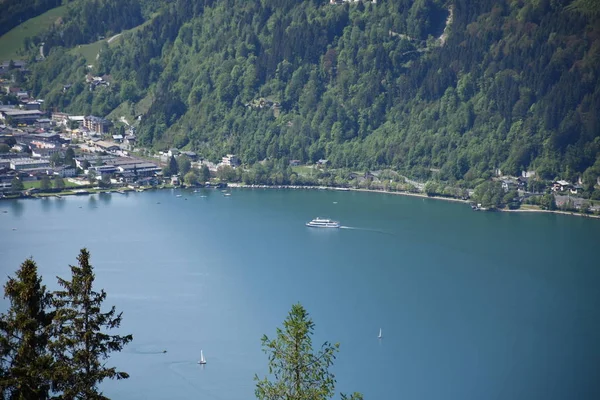 Lac Zell Zell See Salzburg Pinzgau Région Vacances Montagnes — Photo