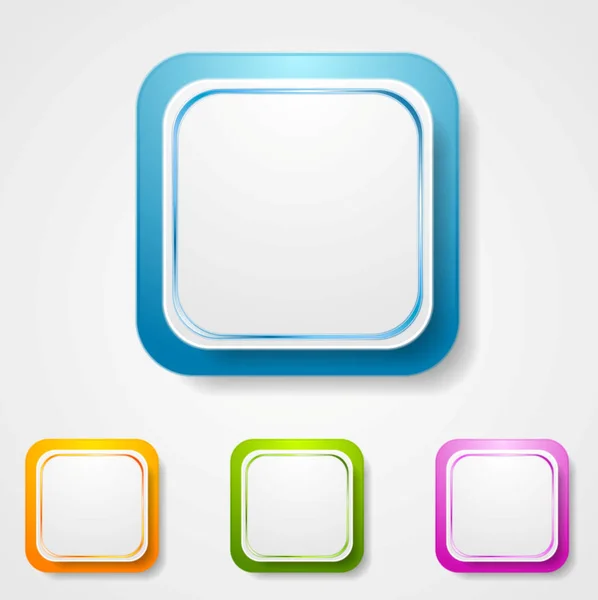 Abstract Bright Square Stickers — Stock Photo, Image