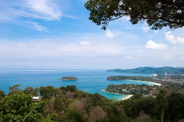 Kata Karon Viewpoint Thajsku Ostrově Phuket — Stock fotografie