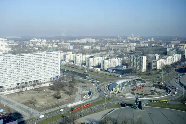 Szociális Lakások Katowice Lengyelország Területén — Stock Fotó