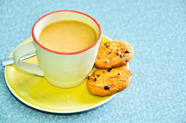 Calentar Una Taza Café — Foto de Stock