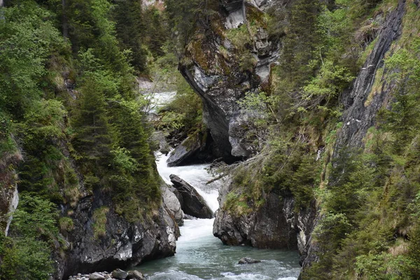 Hohe Tauern Tauernbach Gorge Gorge Wild Water Rock Matrei — Stock fotografie