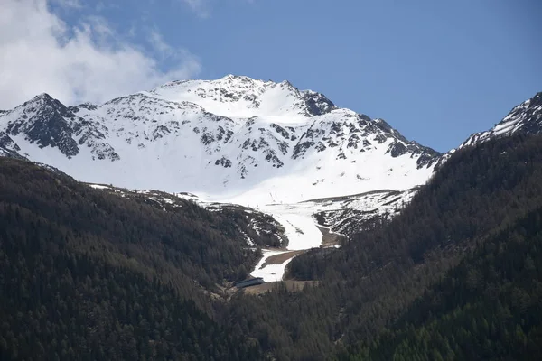 Skipiste Skigebiet Piste Frühling Matrei Matrei Vergoldet Sport Wintersport — Stockfoto