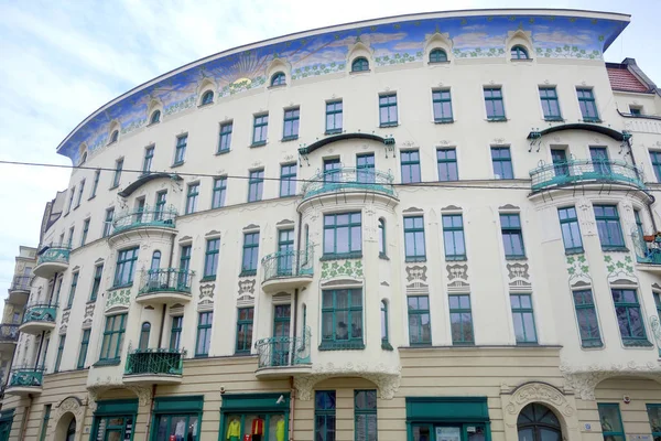 Art Nouveau Κτίριο Στο Wroclaw — Φωτογραφία Αρχείου