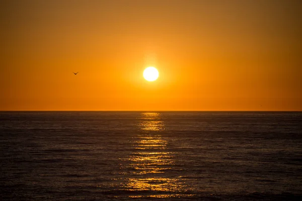 太平洋上の日没 — ストック写真