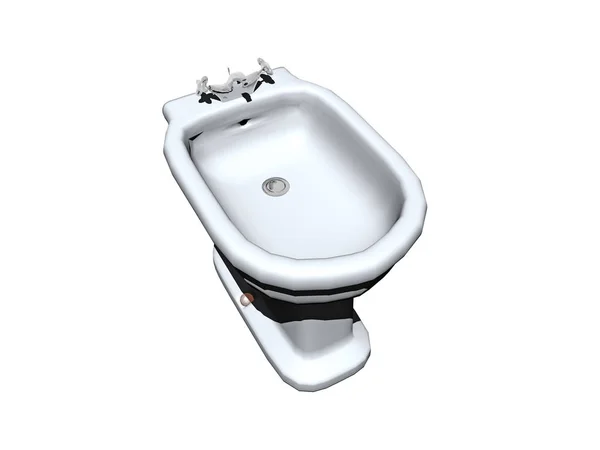 White Toilet Sink Bathroom — Stock Photo, Image