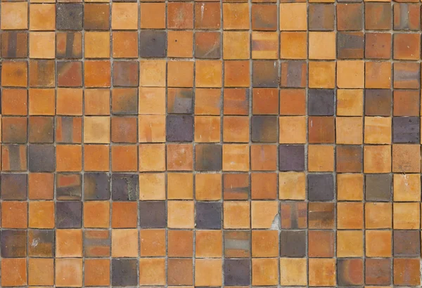 Μοτίβο Τριγωνικών Πήλινων Πλακιδίων Τετράγωνο Πλακίδιο Μοτίβο Κίτρινο — Φωτογραφία Αρχείου