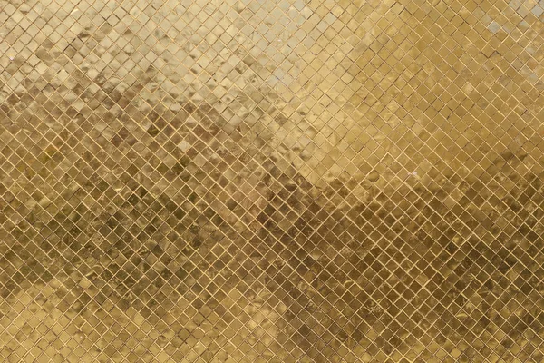 Arany Csempe Textúra Felület Háttér Külső Napfény — Stock Fotó