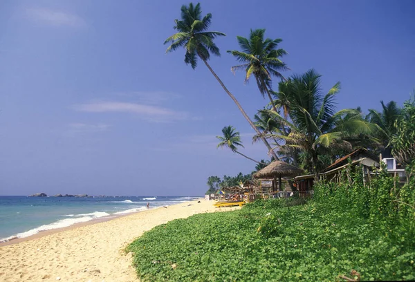 Una Spiaggia Sulla Costa Hikaduwa Sulla Costa Occidentale Dello Sri — Foto Stock