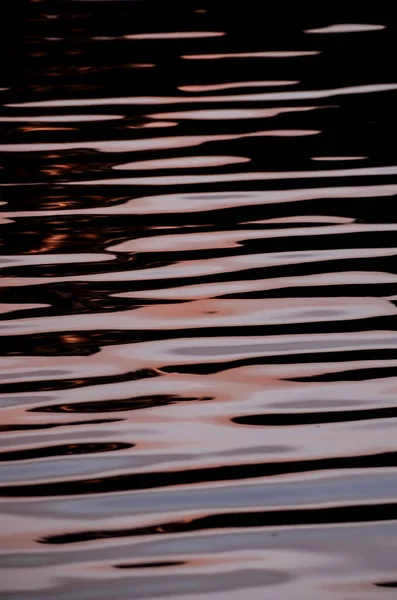 Vatten Textur Mönster Vid Solnedgången Atlanten — Stockfoto