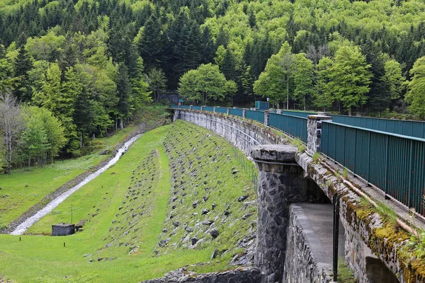 Dammen Vid Lac Leuch Vosges — Stockfoto