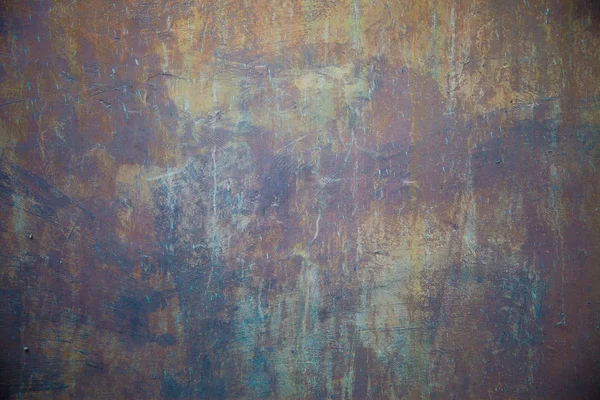 Old Wall Scratched Multi Colors Way — Stock Photo, Image