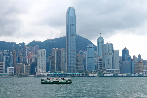 Hong Kong Island Med Internationellt Handelscentrum — Stockfoto