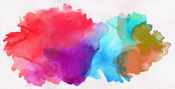 Hand Painted Watercolor Dynamic Color Textures Exempted Paper — Stock Photo, Image