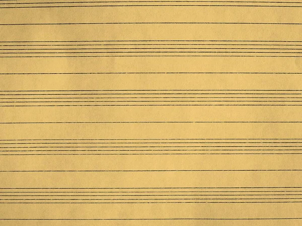 Blank Governou Partitura Para Escrever Música Vintage Sépia — Fotografia de Stock
