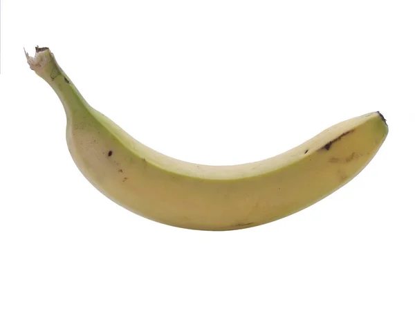 Fehér Alapon Mentességet Élvező Banán — Stock Fotó