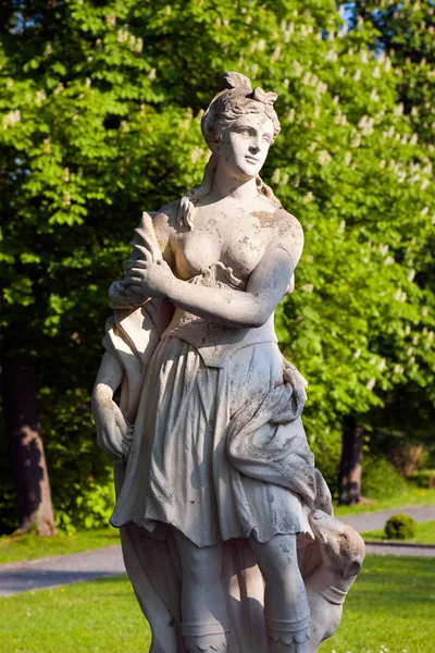 Statue Dans Parc Château — Photo