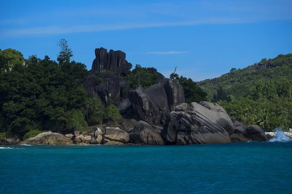 Seychelles Digue Anse Patates Patatran Village — Foto de Stock