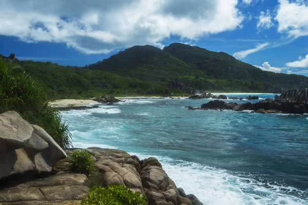 Seychelles Digue Grand Anse — Foto Stock