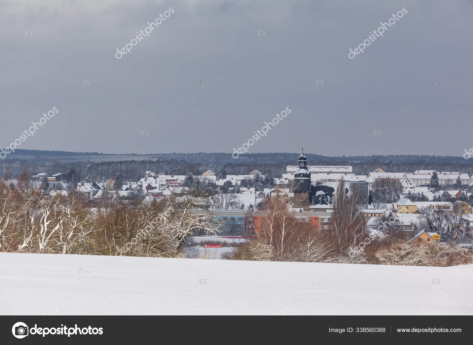 Harz Mittelgebirge Has Highest Elevations Northern Germany Stock Photo