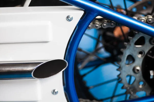 Detalle Color Tubo Escape Motocicleta —  Fotos de Stock