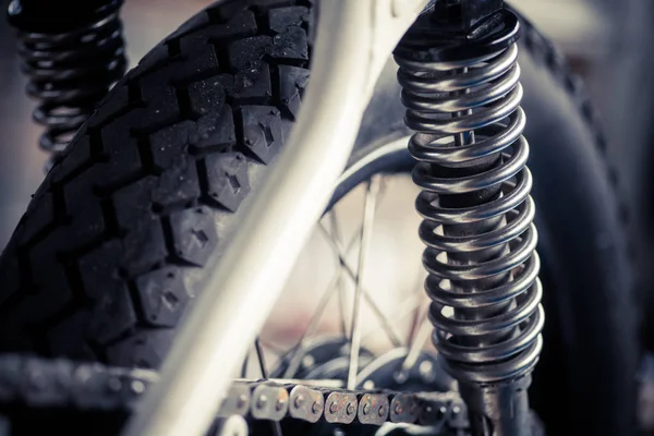 Color Shot Motorcycle Shock Absorber — Stock Photo, Image