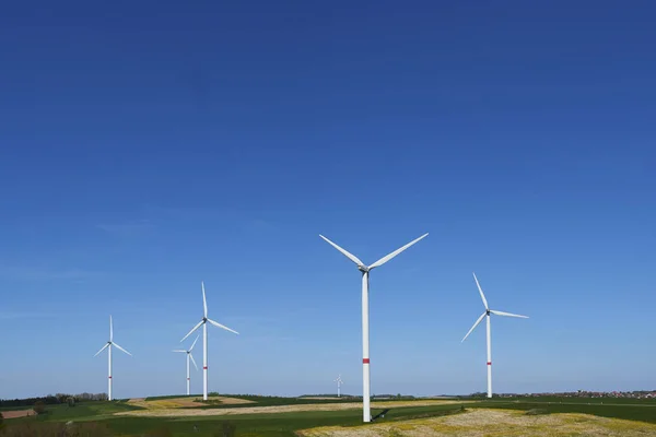 Turbinas Eólicas Energia Eólica Alternativa — Fotografia de Stock