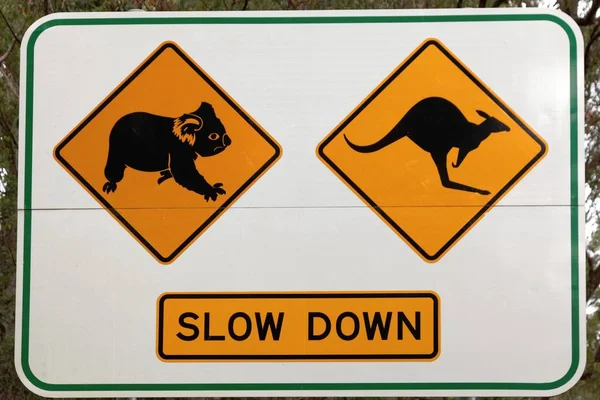 warning sign animal crossing