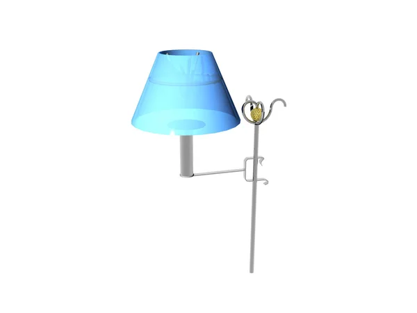 Vykreslení Staré Lampy Obrázkem Místnosti — Stock fotografie