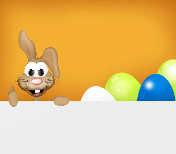 Festive Happy Easter Bunny Thumbs — Stock Photo, Image