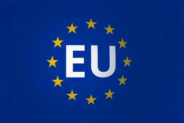 União Europeia Bandeira Ilustração Vetorial — Fotografia de Stock