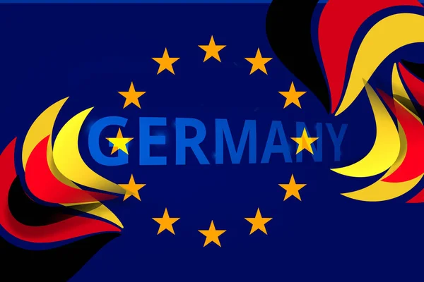 Bandeira Europa Azul Escuro — Fotografia de Stock